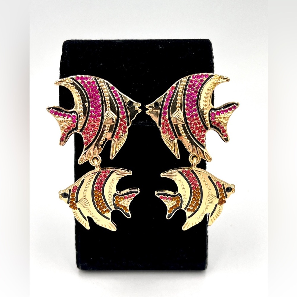 SOLD Sugarfix by Baublebar School's Out Rhinestone Zebra Fish Crystal Dangle